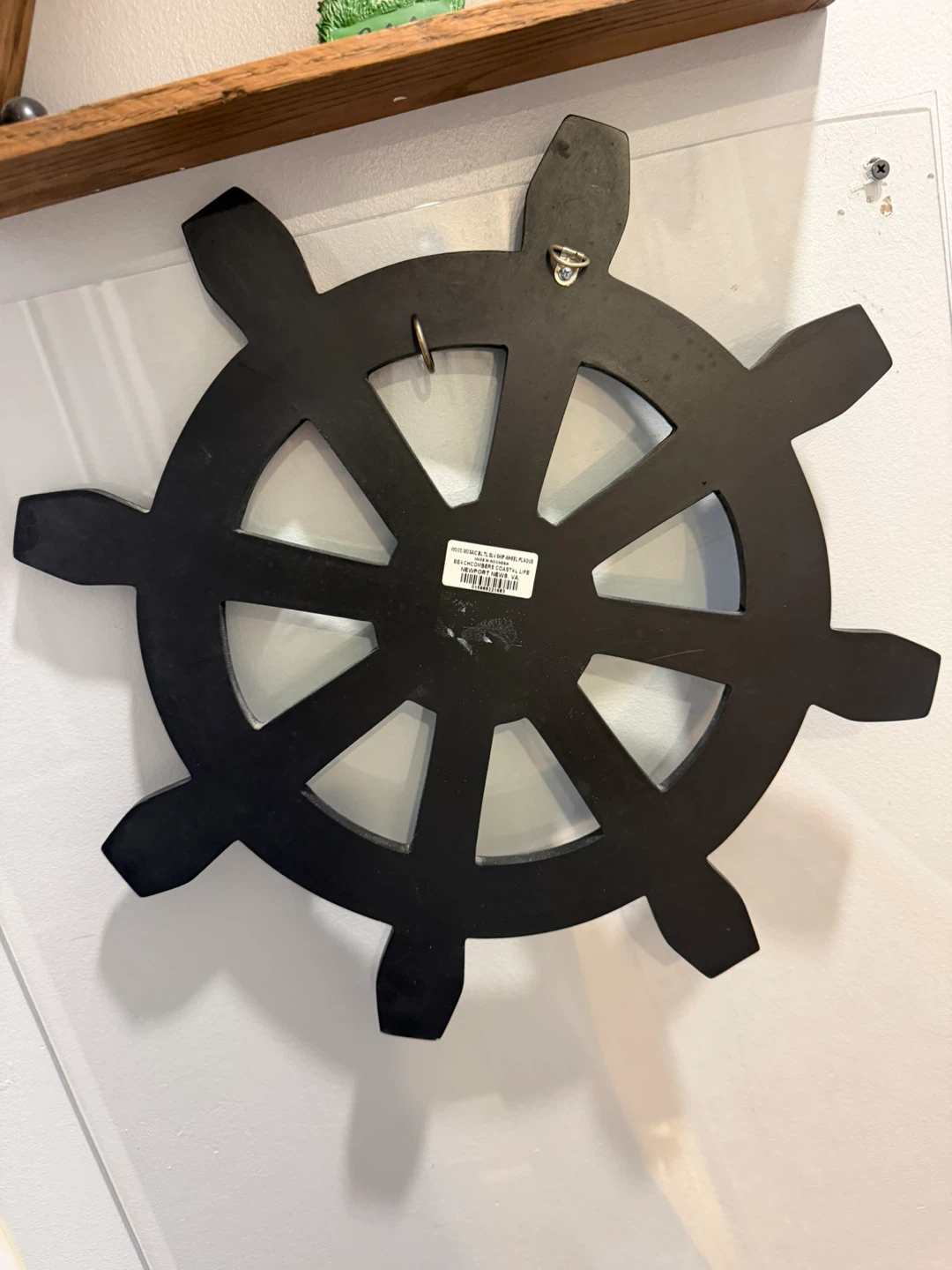 Beachcombers Coastal Life Mosaic Ship Wheel Plaque - photo 4