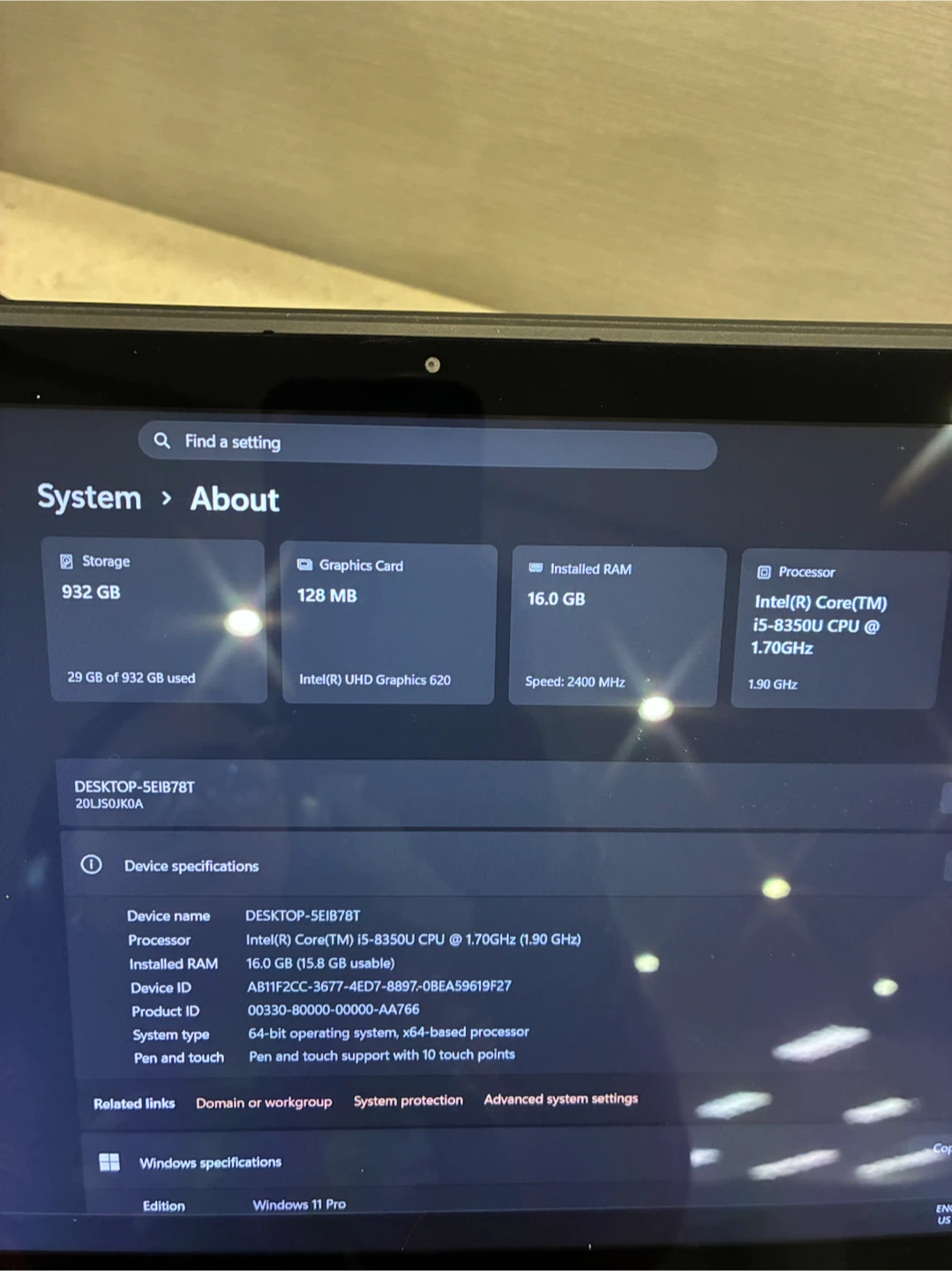 Lenovo ThinkPad X380 Yoga Laptop - photo 4