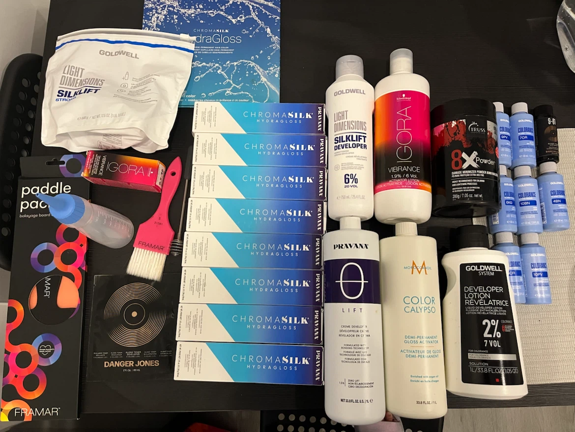 Professional Hair Colour and Developer Supply Bundle