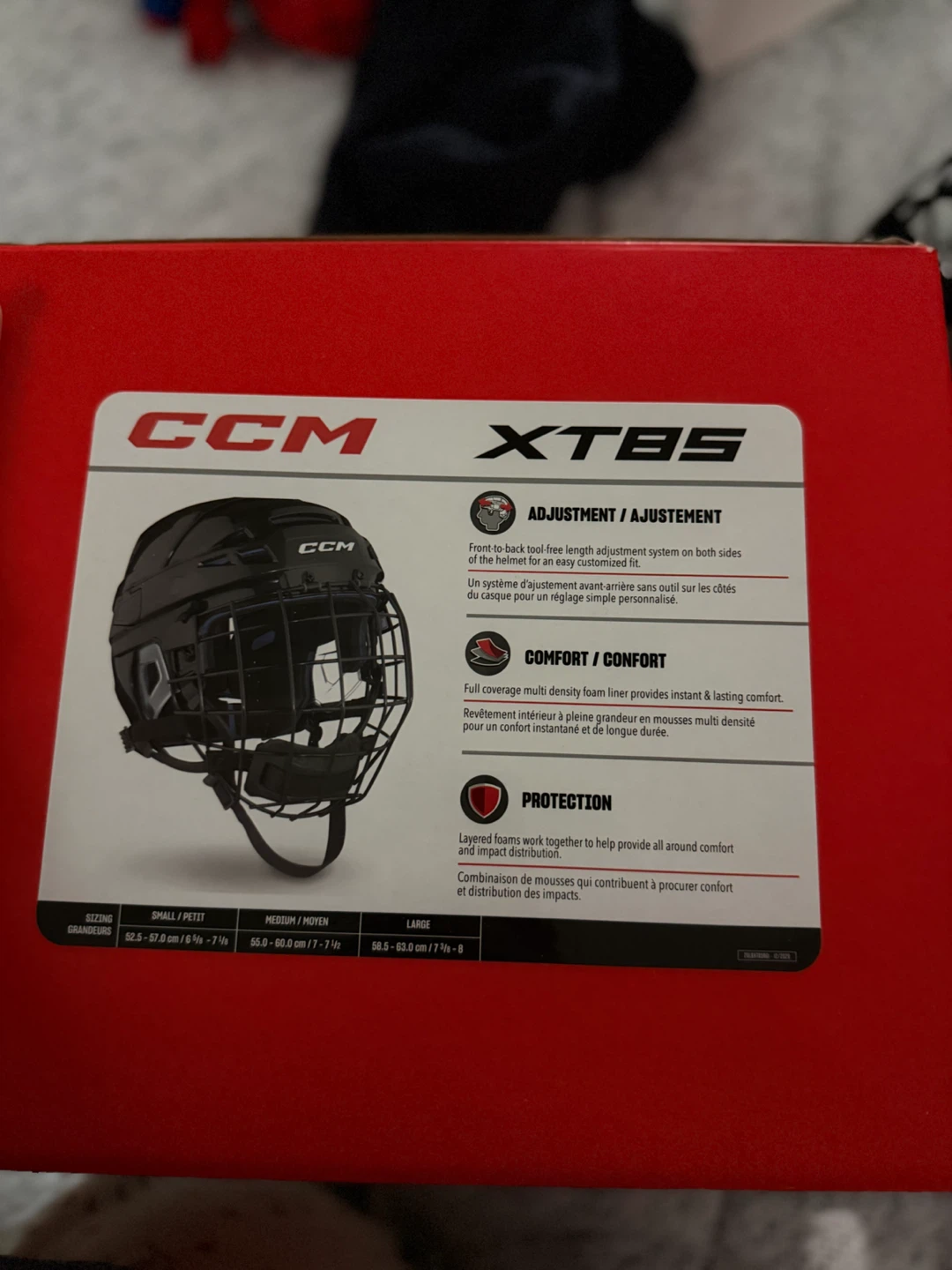 CCM XT85 Hockey Helmet with Cage - Black - photo 2