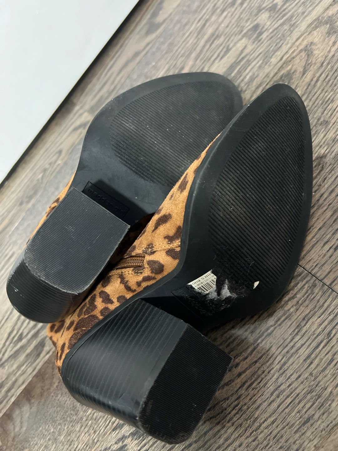 Madden Girl Leopard Print Ankle Boots Size 7M - photo 2