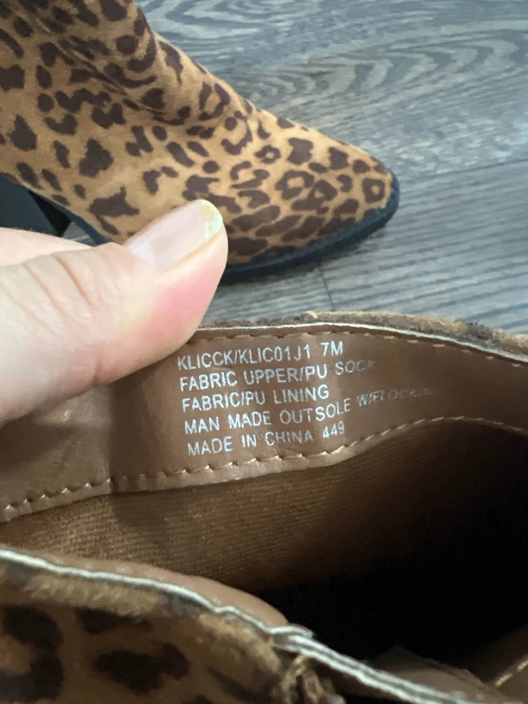 Madden Girl Leopard Print Ankle Boots Size 7M - photo 3