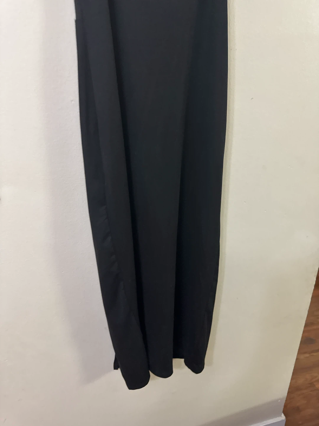 Black Maxi Dress with Rhinestone Straps - photo 2
