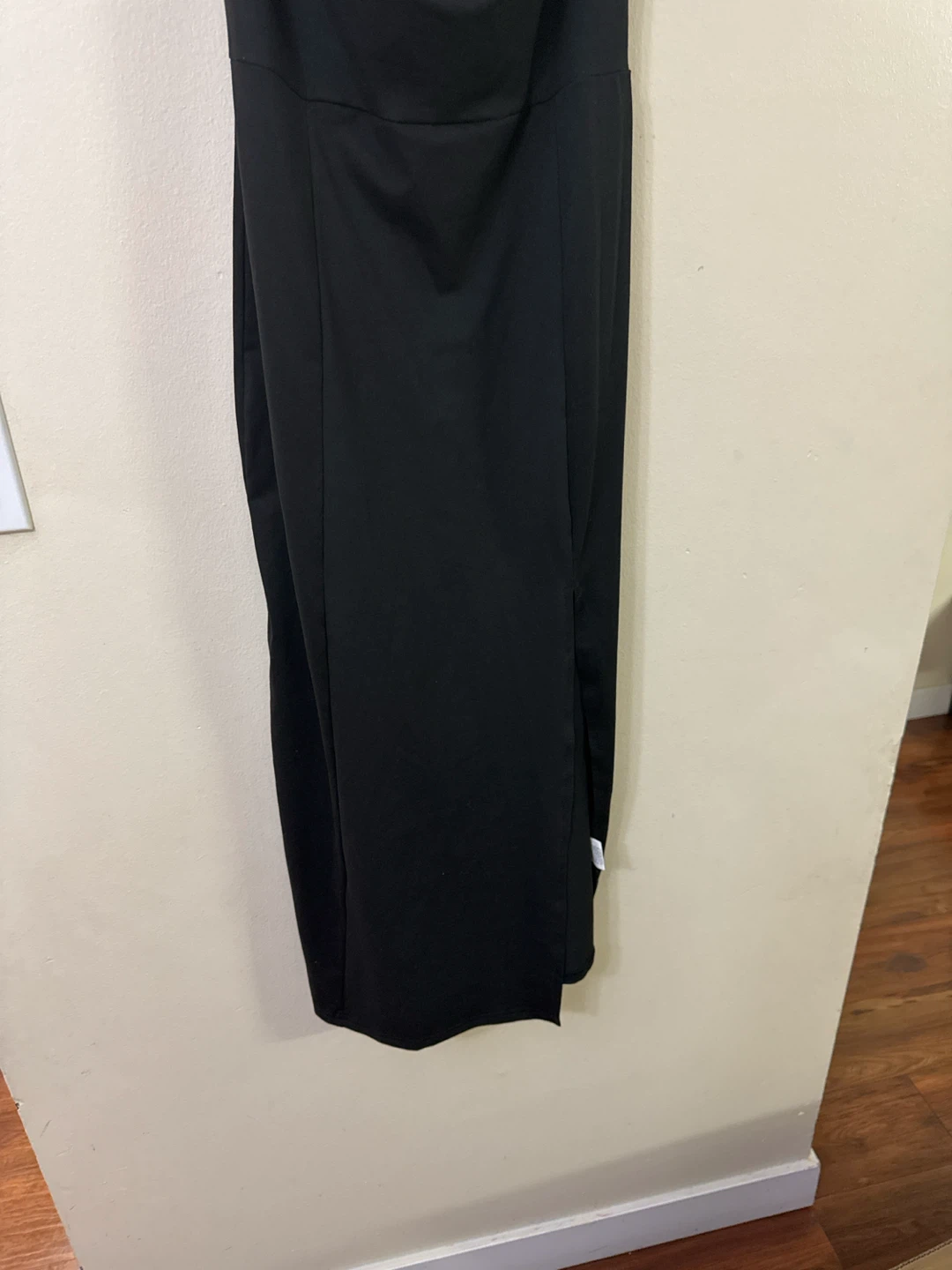 Black Maxi Dress with Rhinestone Straps - photo 4
