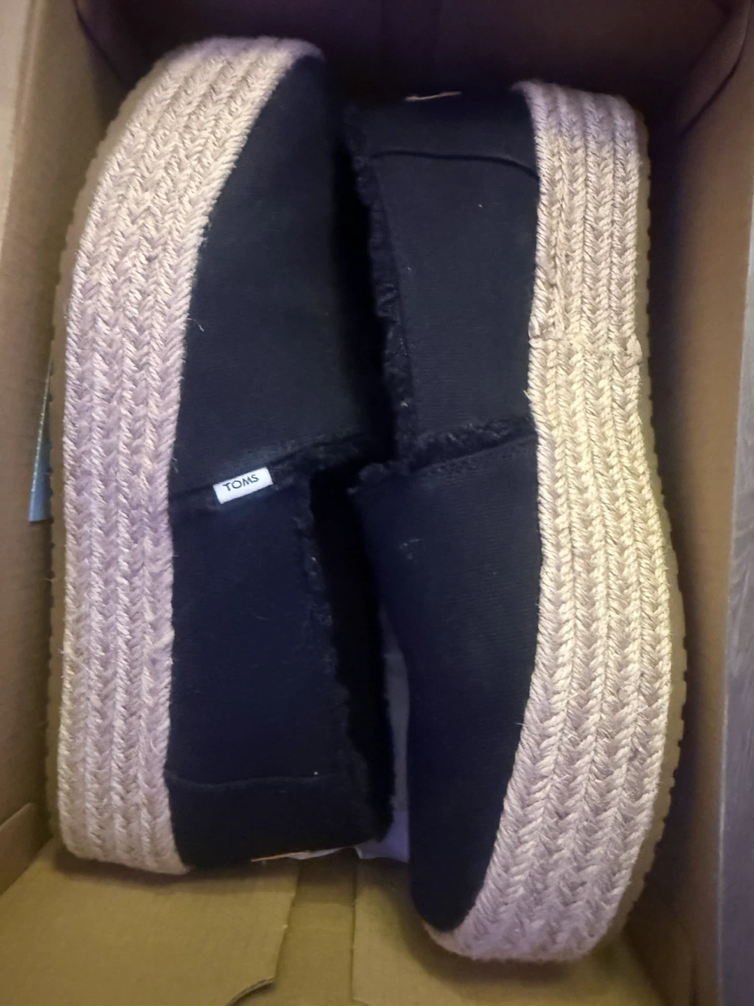 TOMS Alp Platform Espadrilles - Black - Size 9 - photo 2