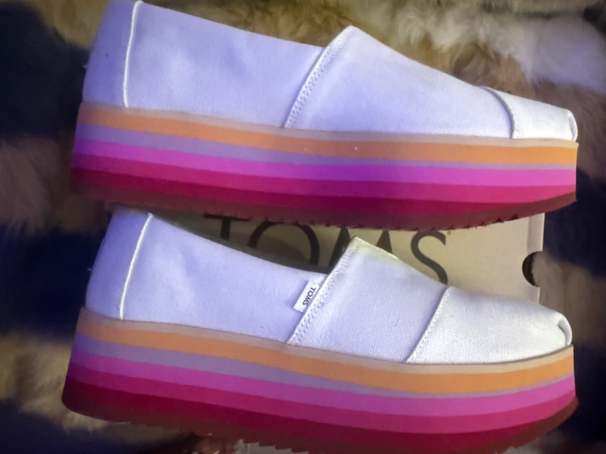 TOMS Platform Slip-On Shoes Women's Size 9 - photo 2