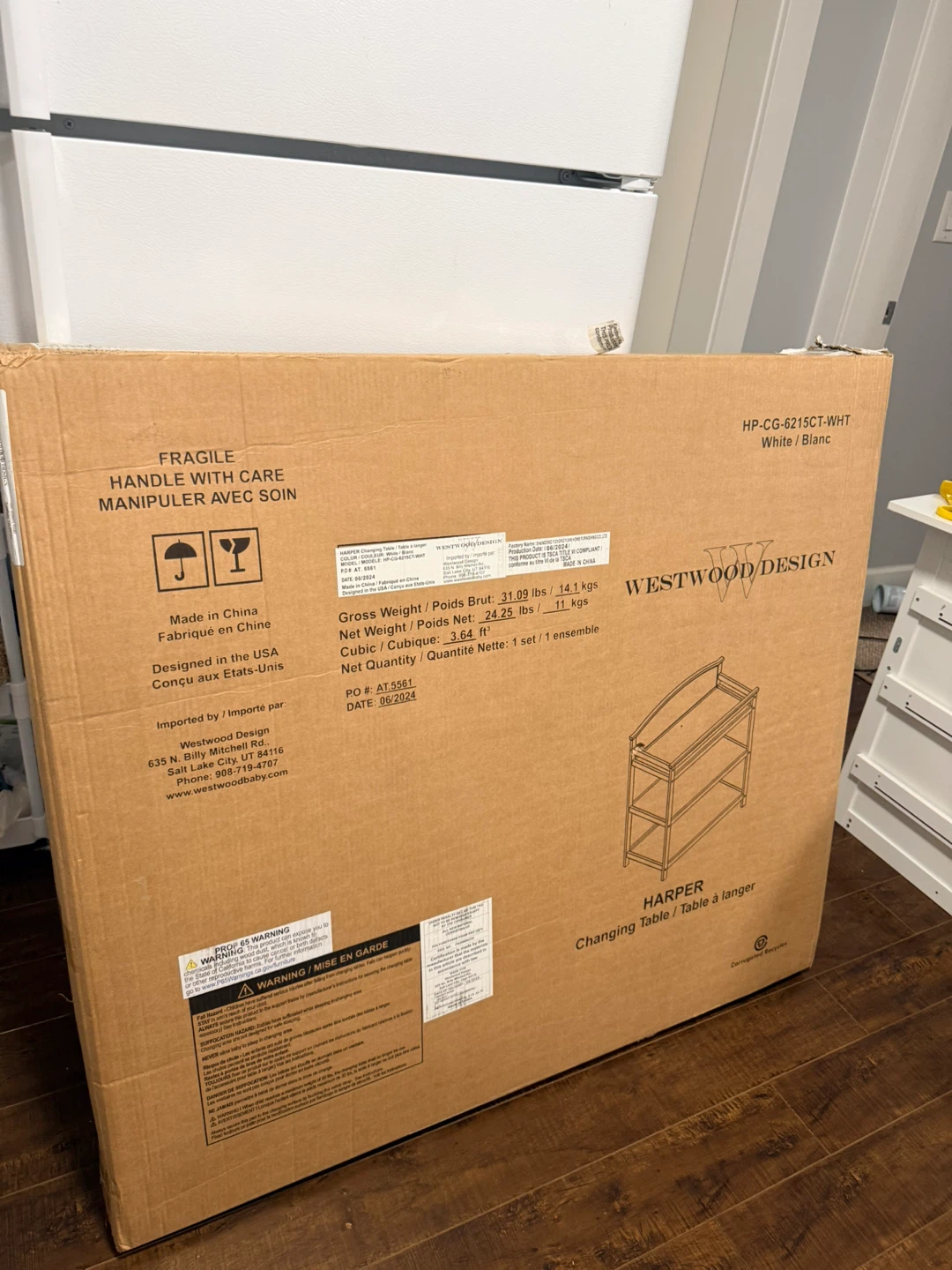 Westwood Design Harper Changing Table