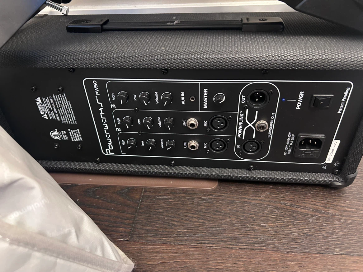 Powerwerks PW50 Portable PA Speaker – 50W