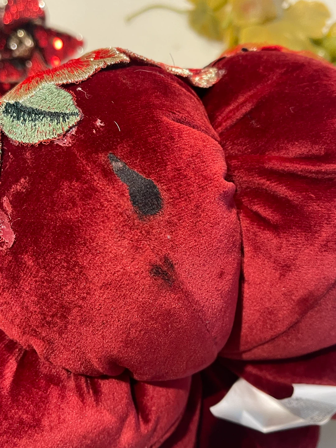 Thanksgiving decor bundle with velvet pumpkin and napkins - photo 3