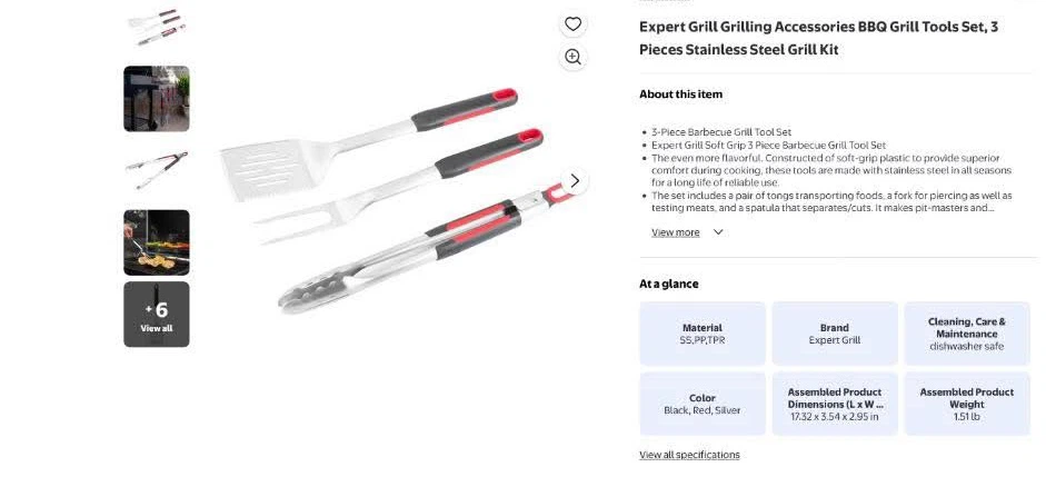 BRAND NEW • 4 Piece EXPERT GRILL Set • BBQ - photo 4