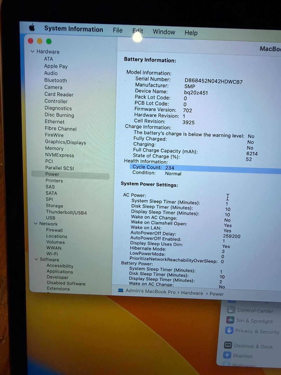MacBook Pro 15 inch 2017 16GB RAM 256GB SSD Battery Normal - photo 4