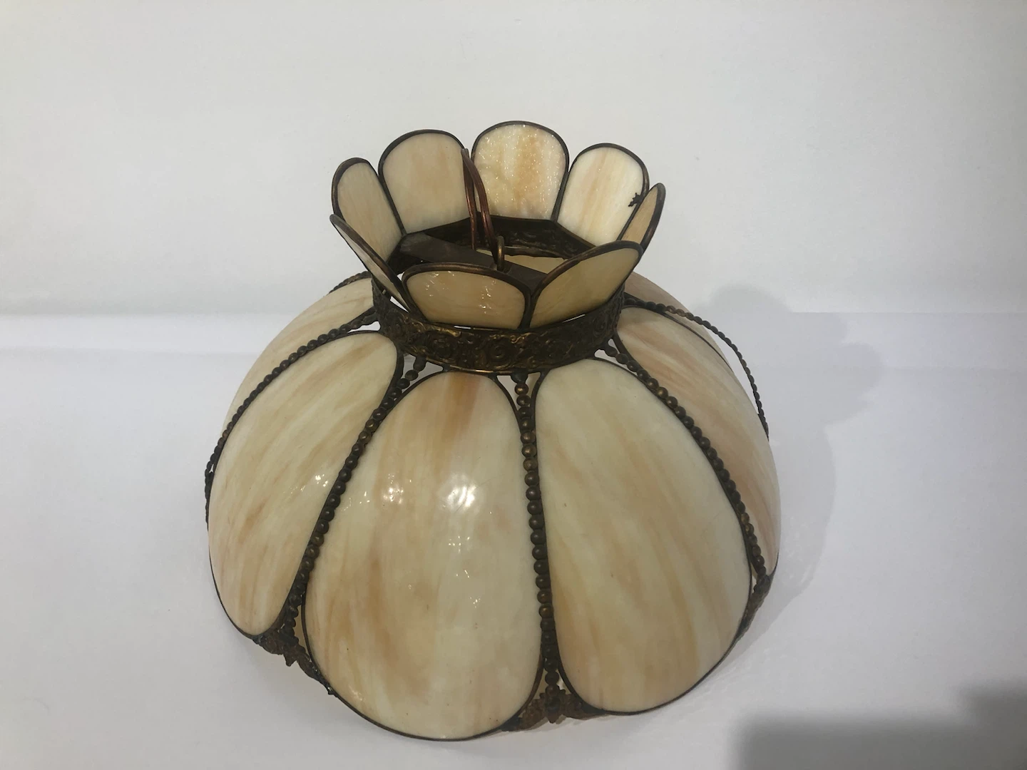 Damaged Stained Glass Ceiling Lamp Shade