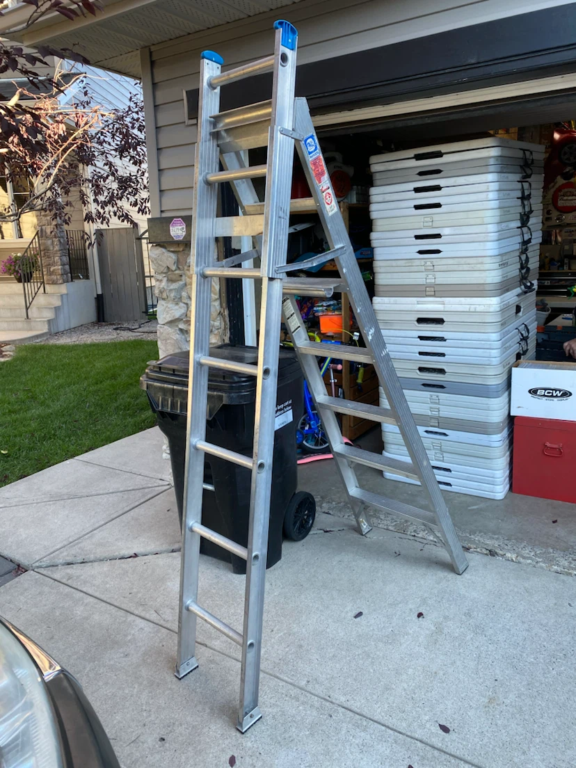 Multi way extension step ladder