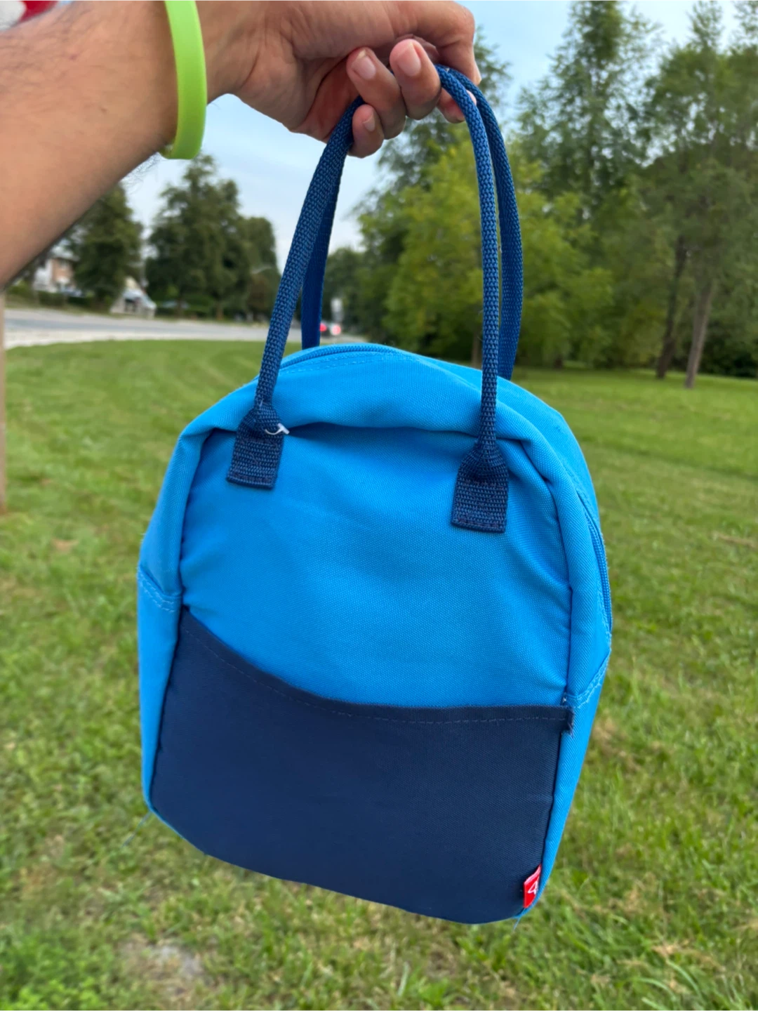 Blue Insulated Lunch Bag