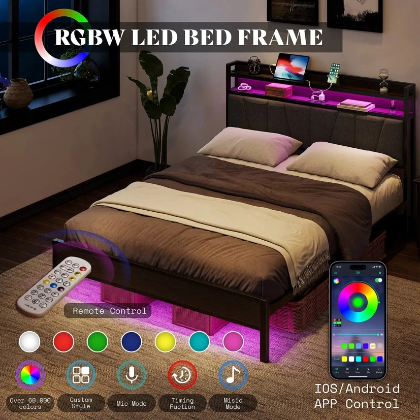 Montague King Bed Frame LED - photo 3