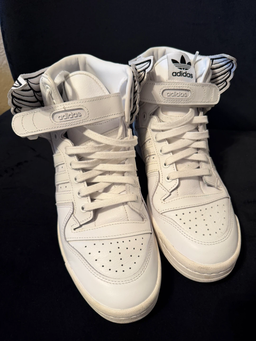 Women’s size 7 Adidas Jeremy Scott Forum Wings White