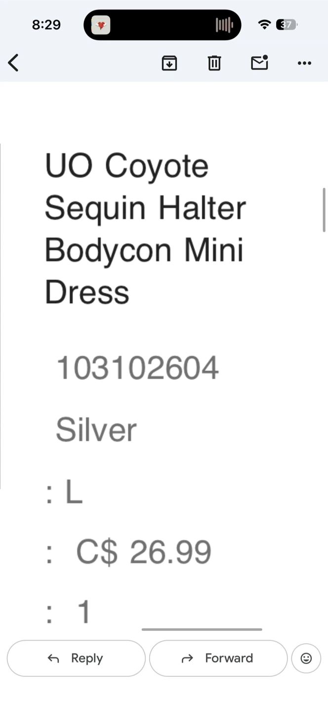 Urban Outfitters Halter Dress - Silver Sequins - photo 3