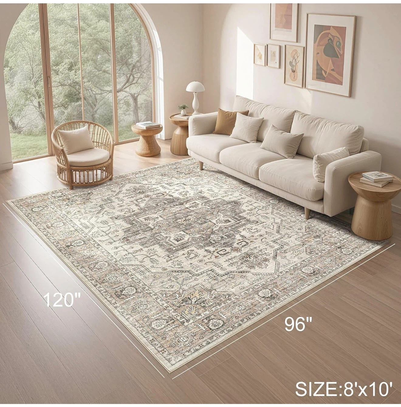 Machine Washable Area Rug 8'x10' - photo 3