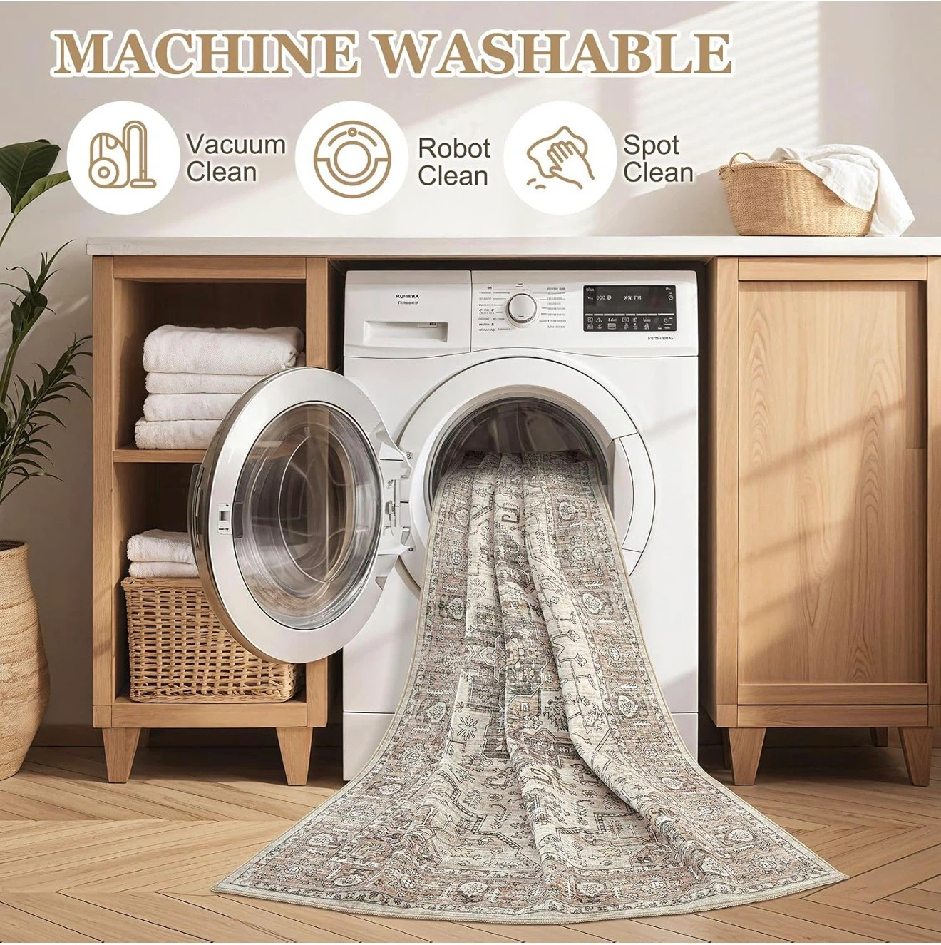 Machine Washable Area Rug 8'x10' - photo 5