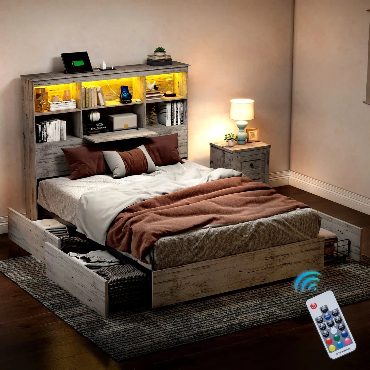 Camden Queen Storage Bed - photo 2