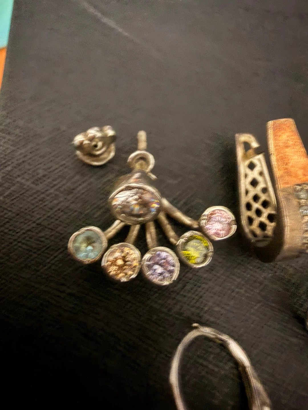 Assorted one piece Earrings sell as a lot Sterling silver 925 - photo 3