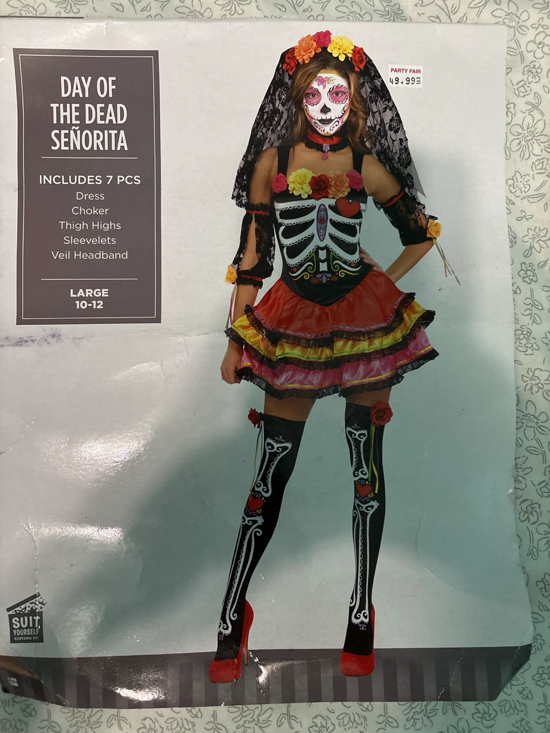 Day of the Dead Senorita Costume Large - photo 2