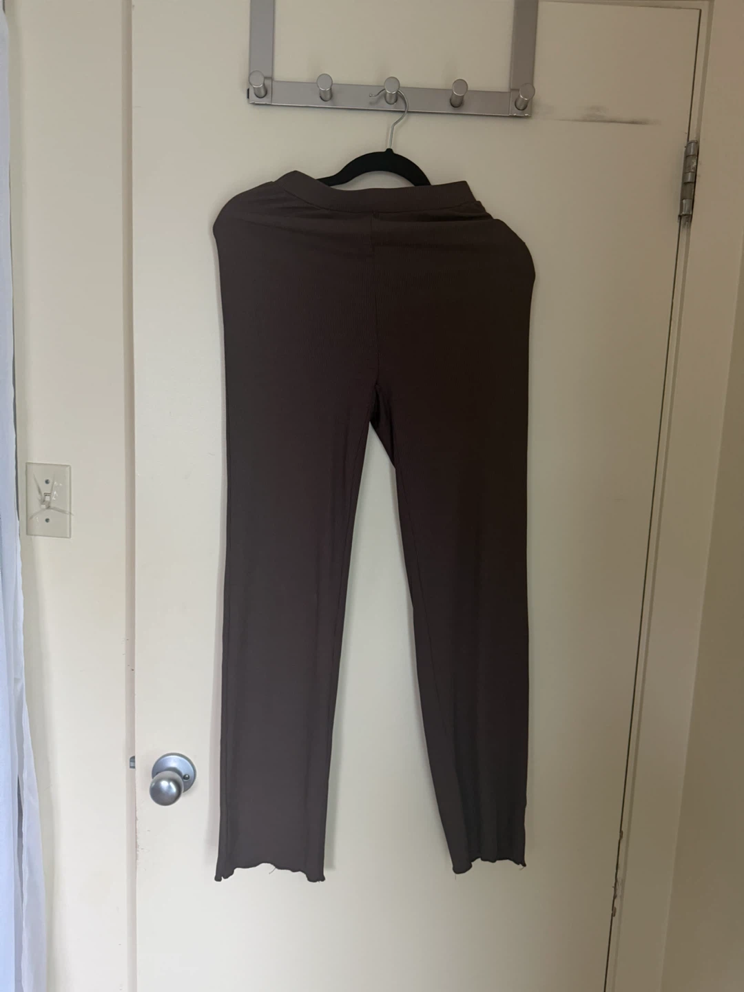 SHEIN Brown Ribbed Trousers - Size XS