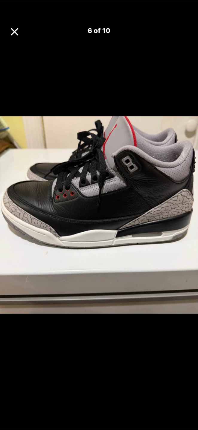 Nike Air Jordan 3 Black Cement - photo 3