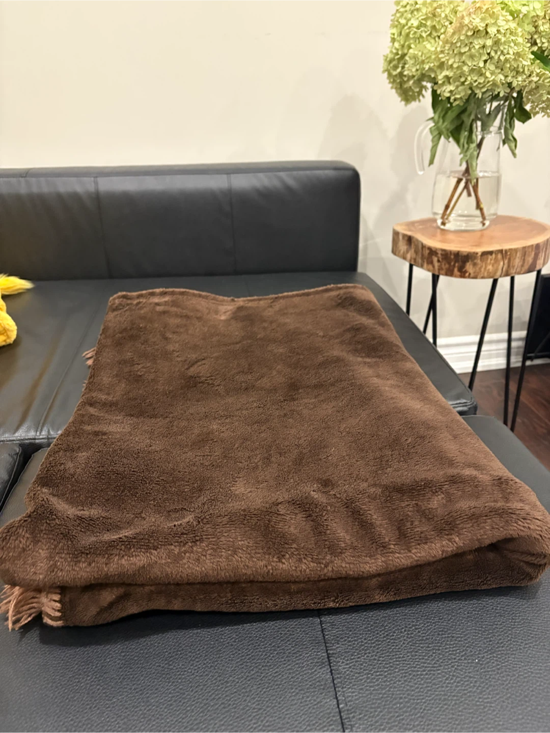 Soft Brown Fringed Throw Blanket - photo 2