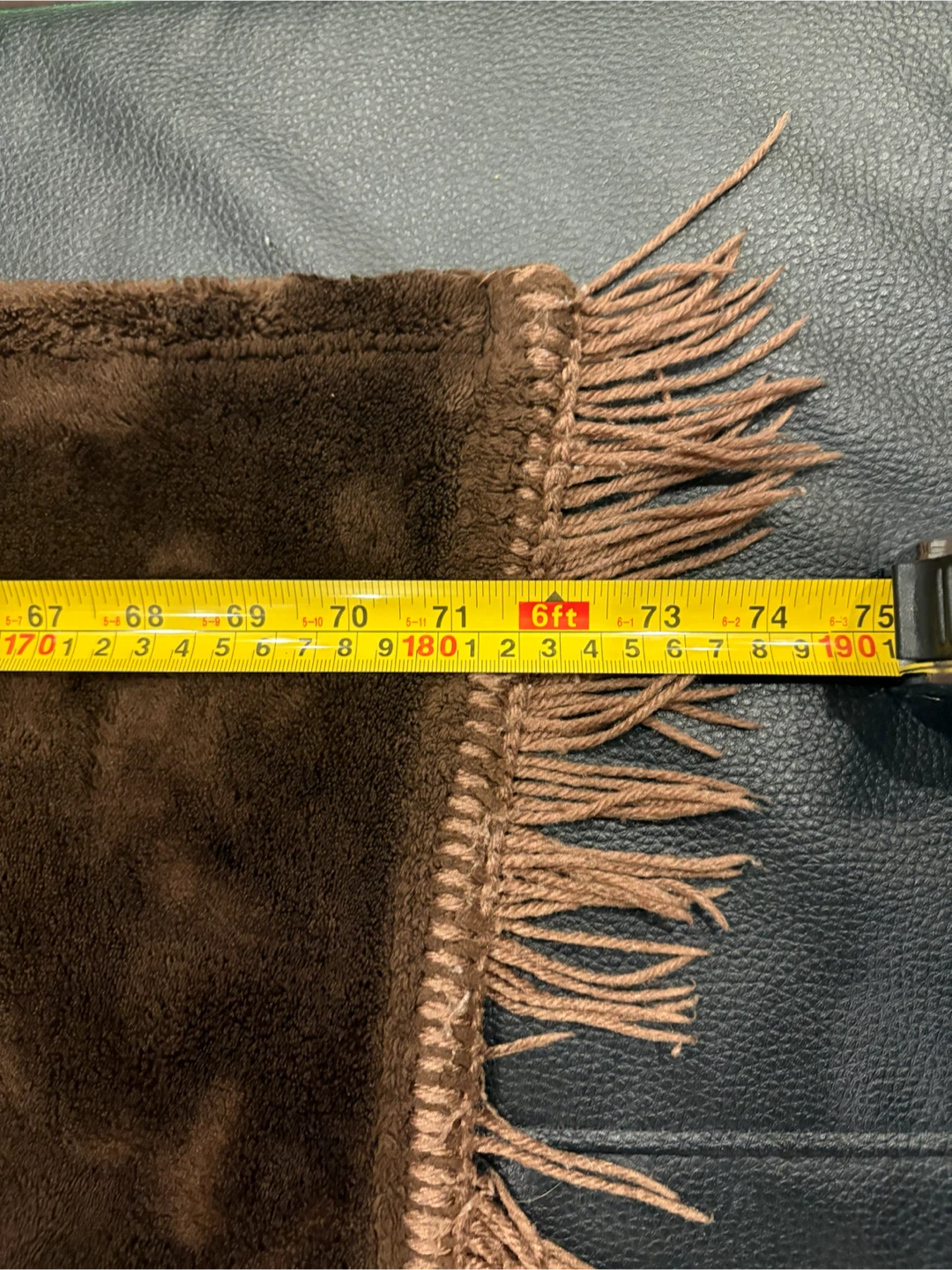 Soft Brown Fringed Throw Blanket - photo 3