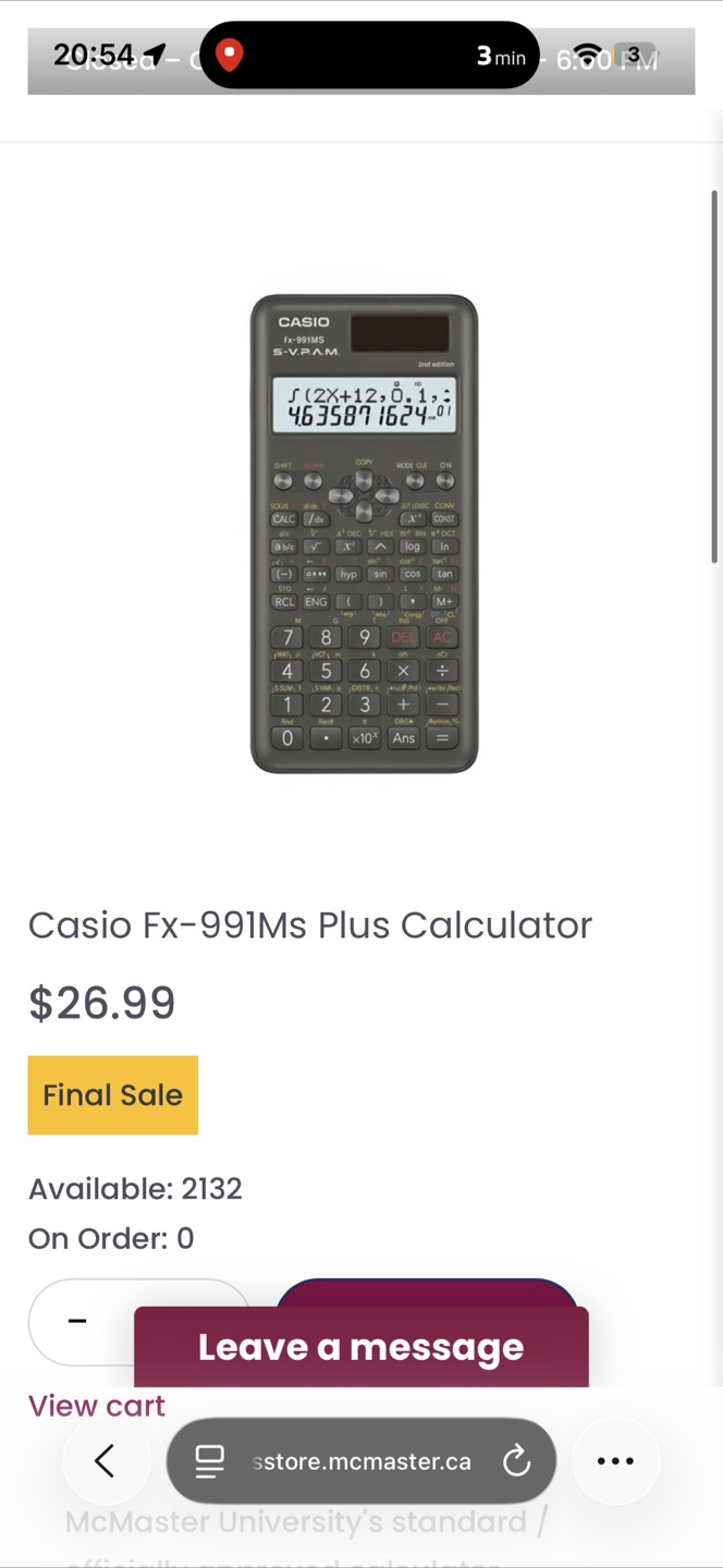 Casio fx-991MS 2nd Edition Scientific Calculator