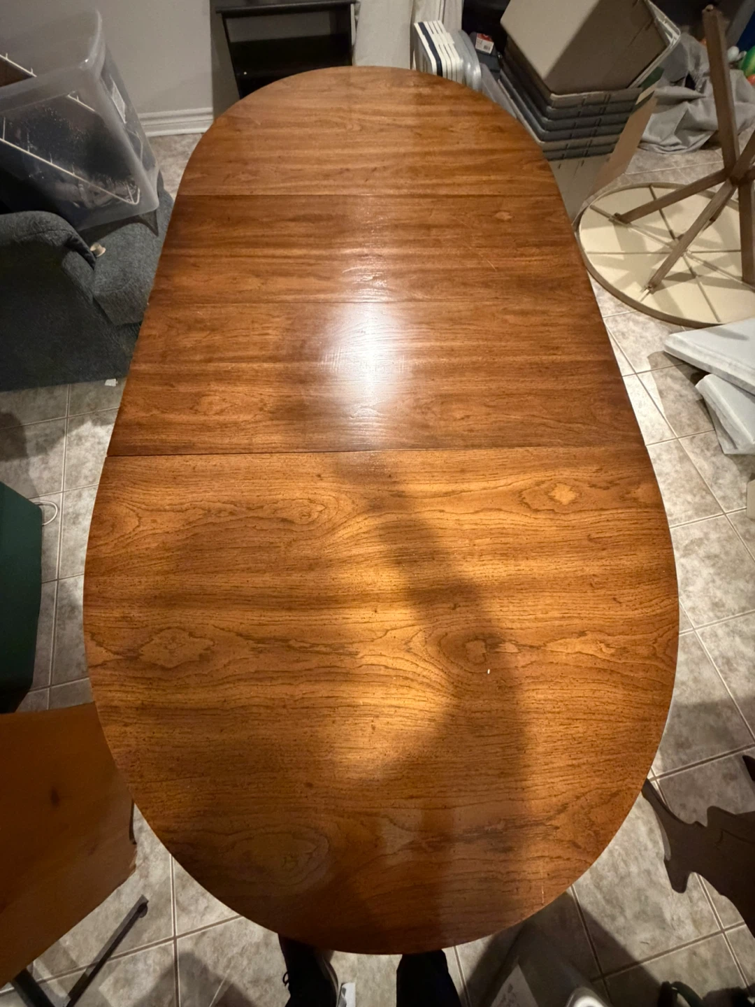 Wooden extendable dining table - photo 2