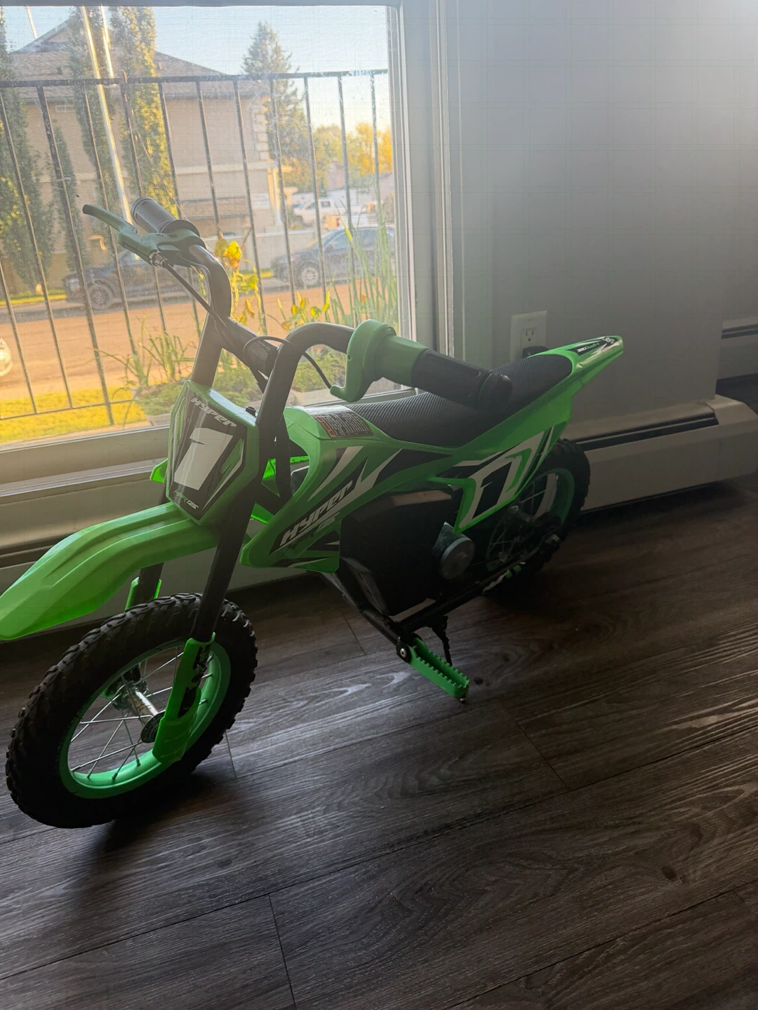 Green Electric Dirt Bike for Kids