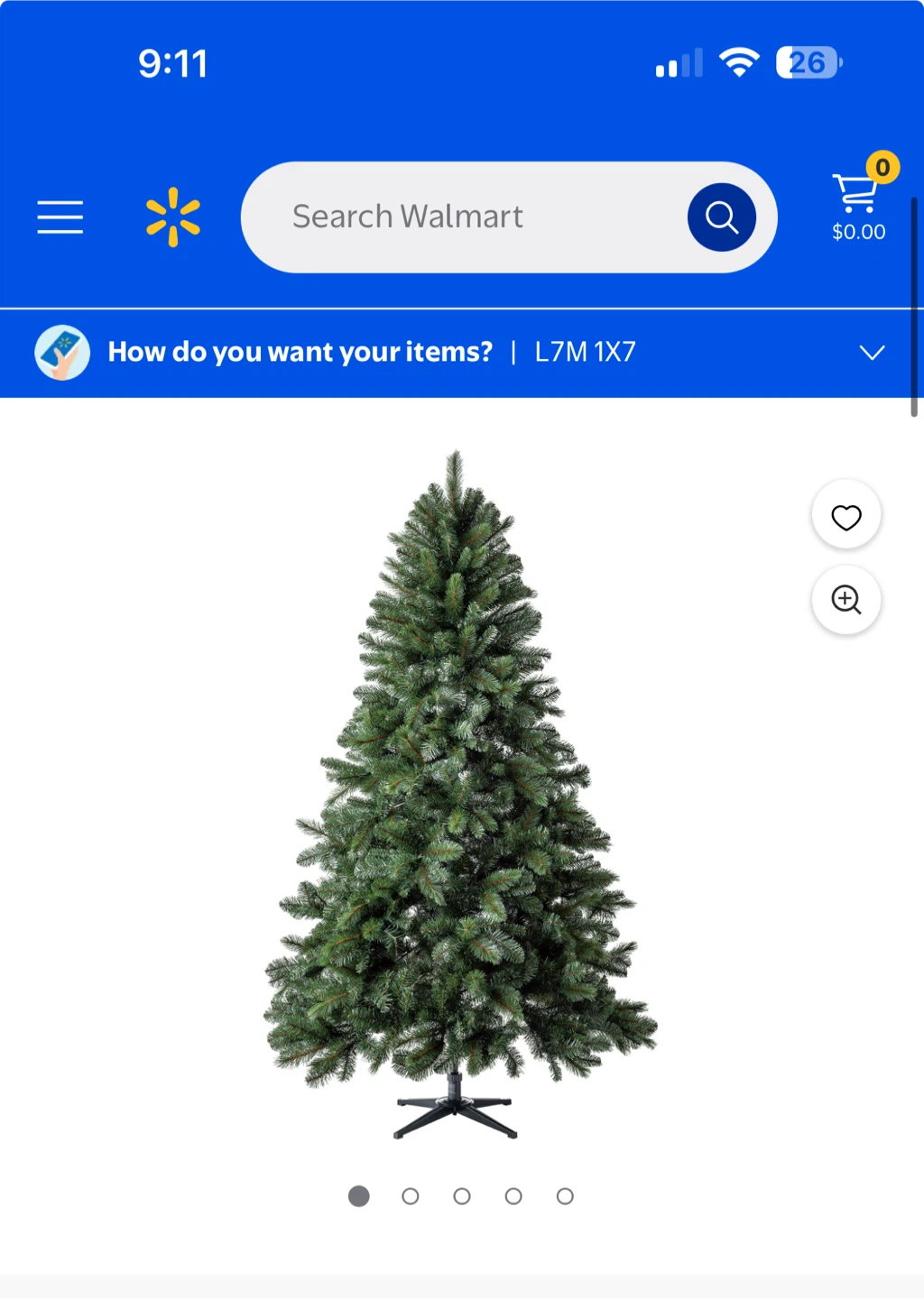 New 7.5 ft. Artificial Christmas Tree