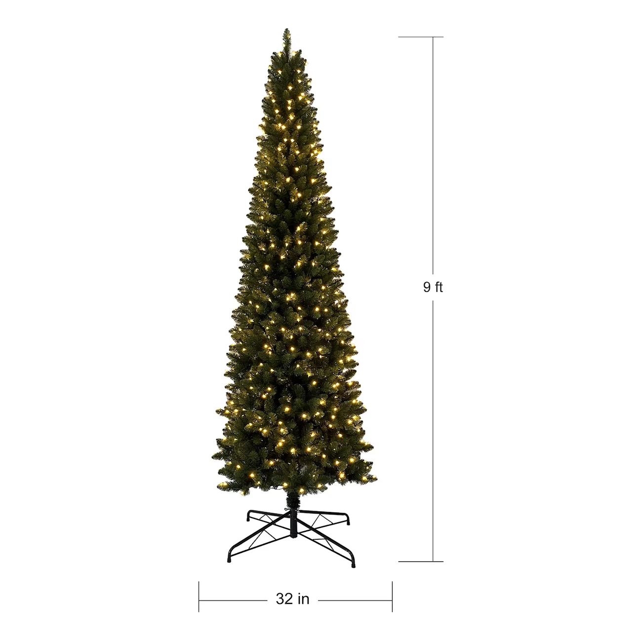 New Holiday Time 9' Pre-Lit Dustin Fir Christmas Tree - photo 3