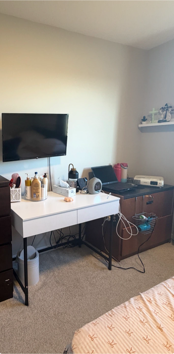 Computer table and dresser