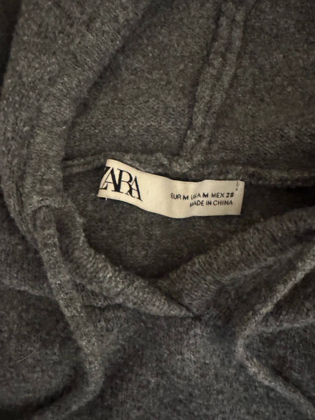 Zara Grey Knit Hoodie-medium - photo 2