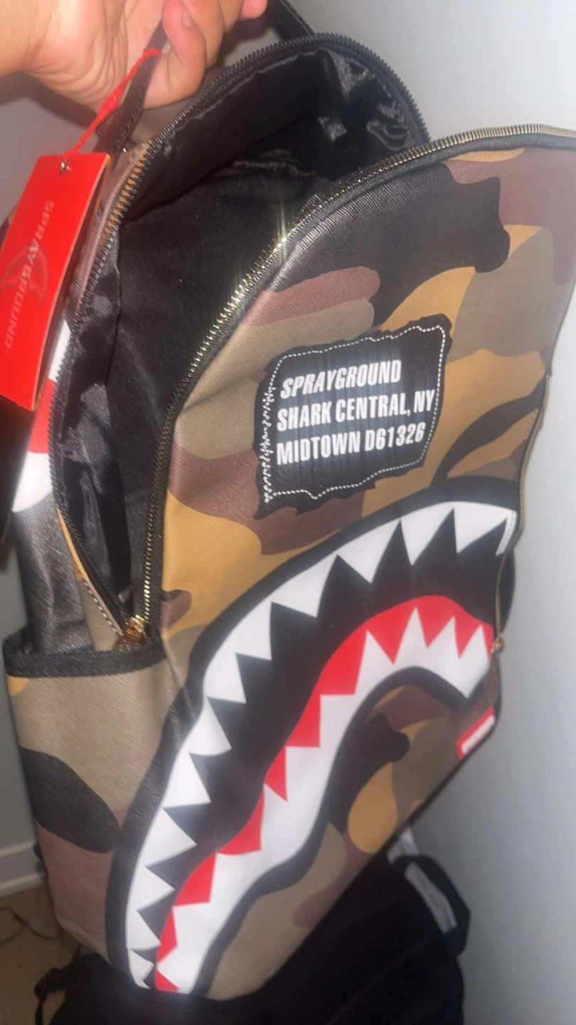 Sprayground Shark Camo Backpack