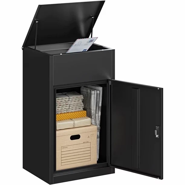 Fesbos Lockable Package Drop Box, Outdoor Storage Cabinet