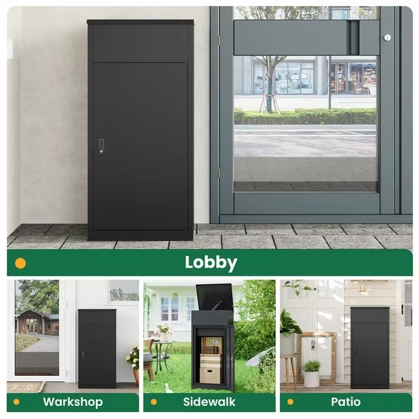Fesbos Lockable Package Drop Box, Outdoor Storage Cabinet - photo 5