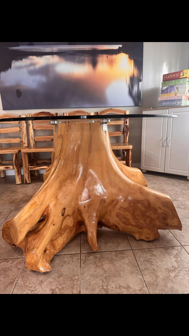Handcrafted Kitchen Table With 4 Chairs - photo 3