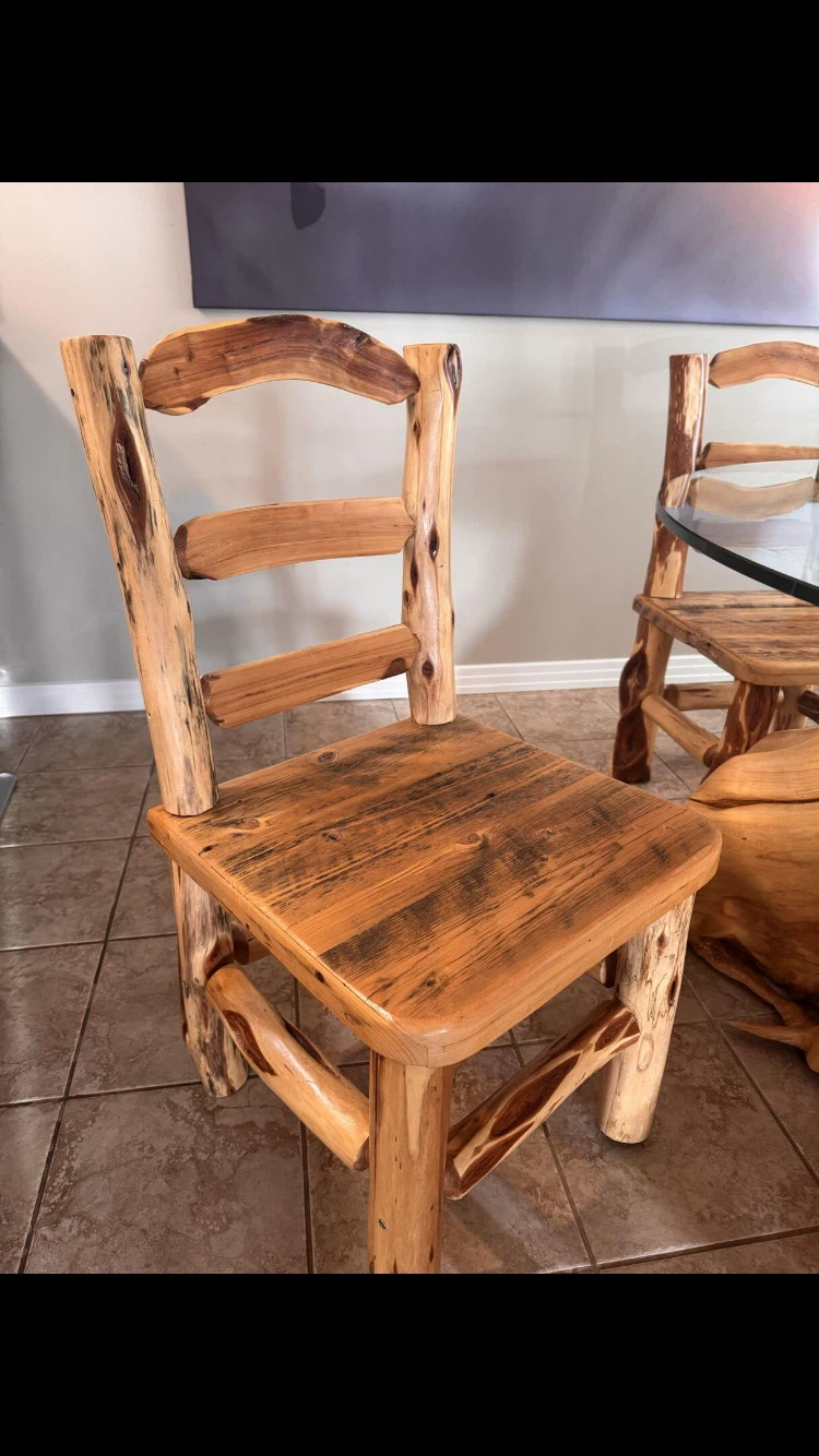 Handcrafted Kitchen Table With 4 Chairs - photo 5