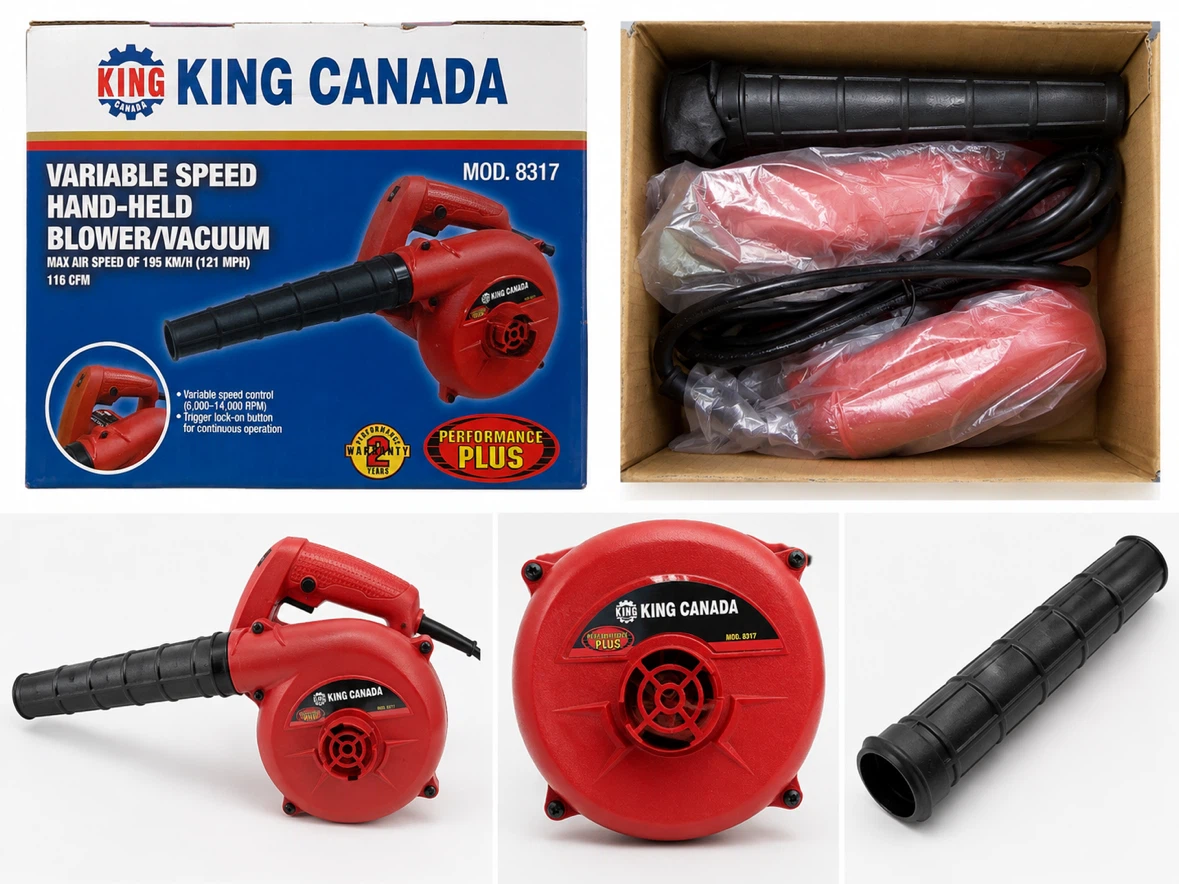 King Canada 8317 Hand-Held Blower/Vacuum