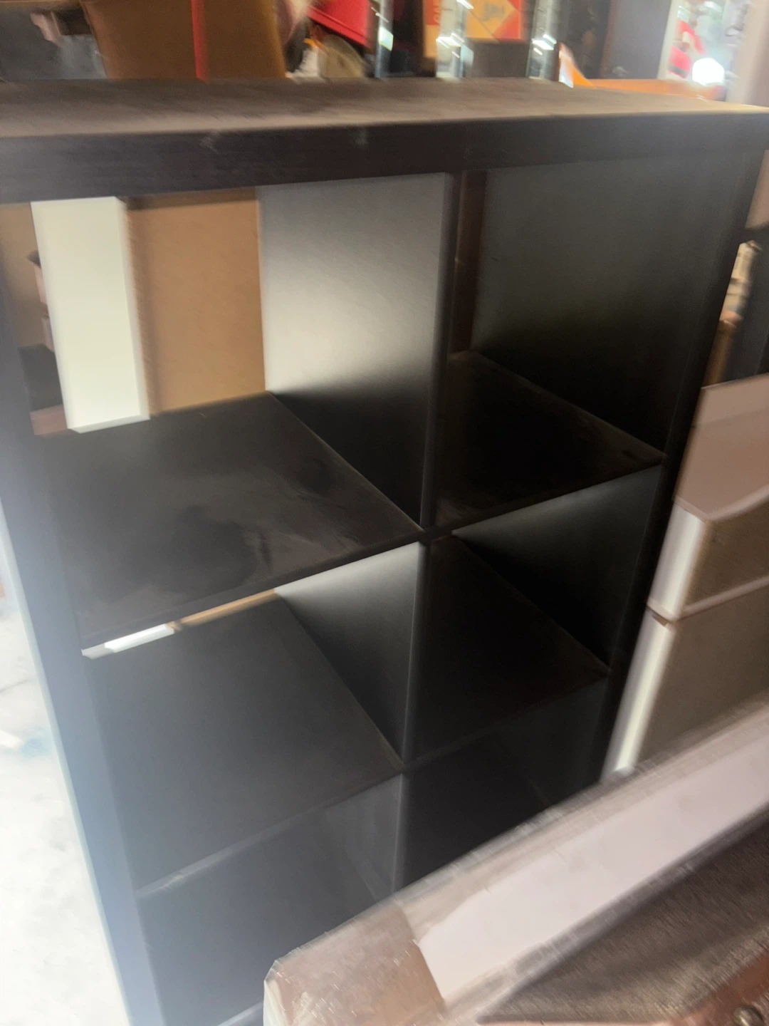 Black 8-Cube Storage Organizer
