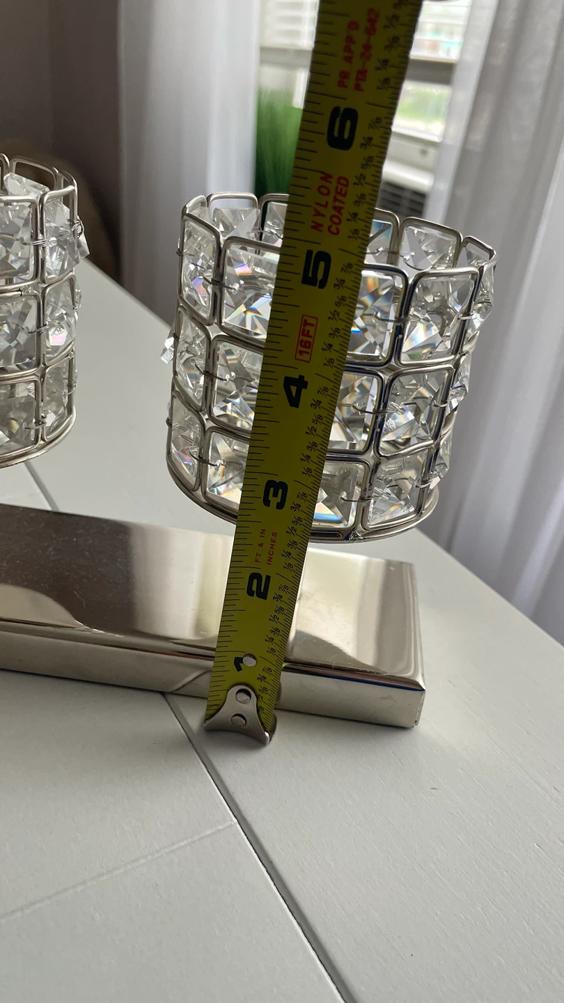 7-Cup Crystal Candle Holder Centerpiece - photo 3