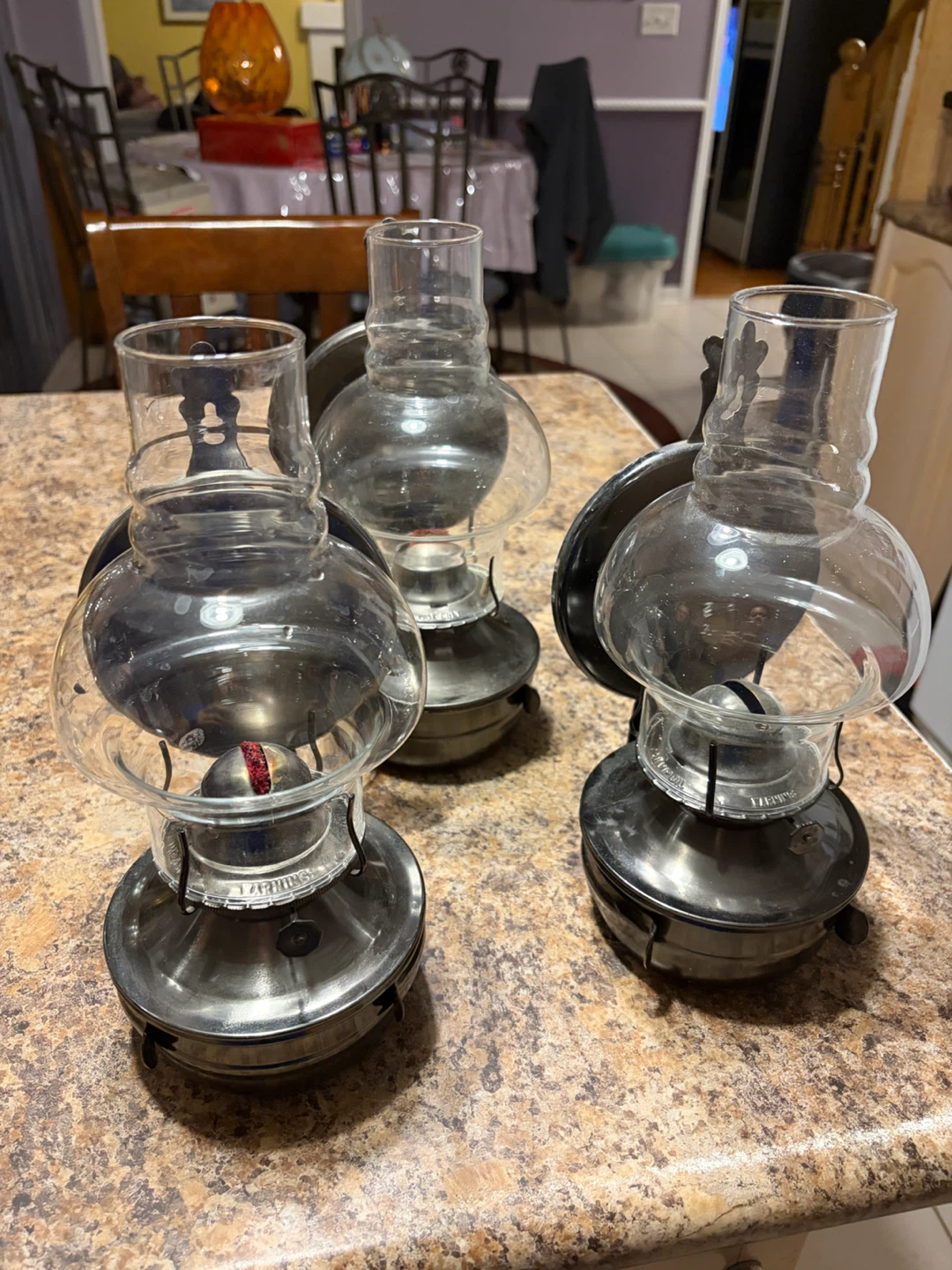 Set of 3 Wall Mount Oil Lamps - photo 2