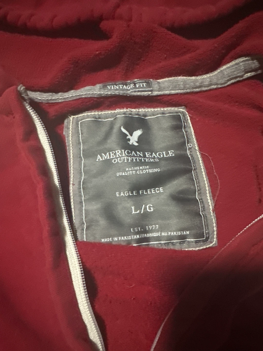 American Eagle Red Zip-Up Hoodie - photo 2