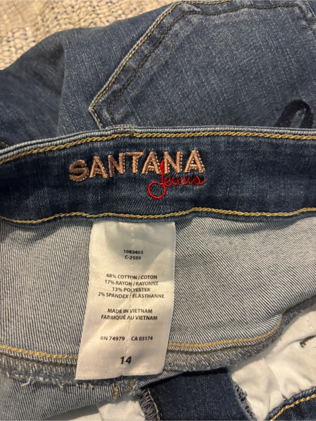 NWOT ladies Santana Jeans Size 14 - photo 2