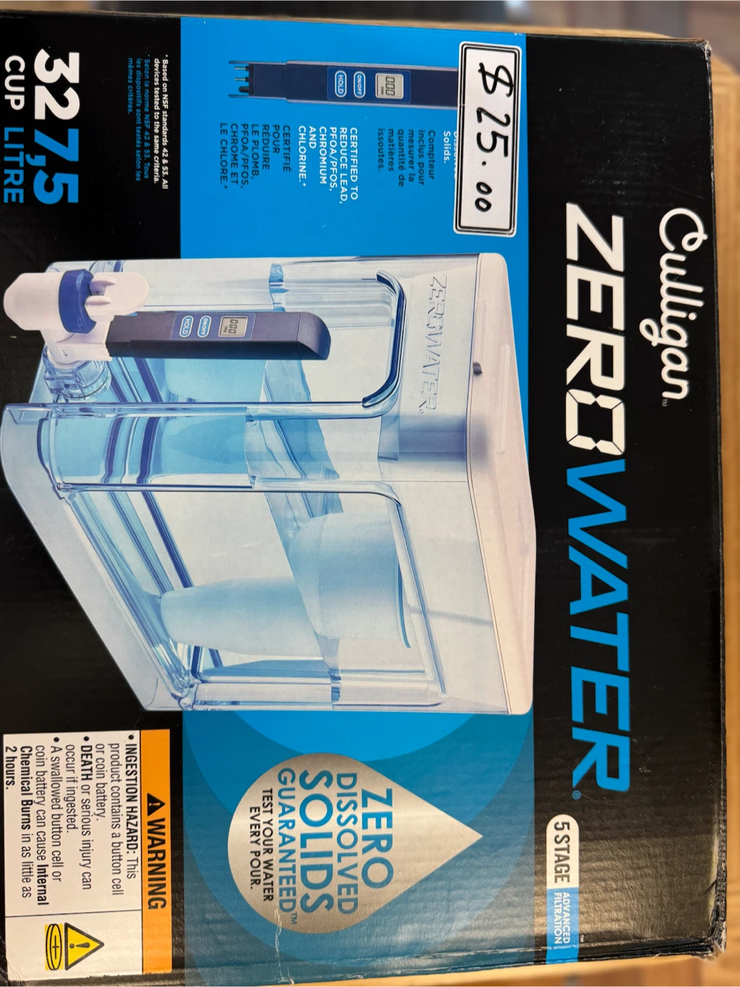 Culligan ZeroWater 7.5 Cup Filtration Pitcher