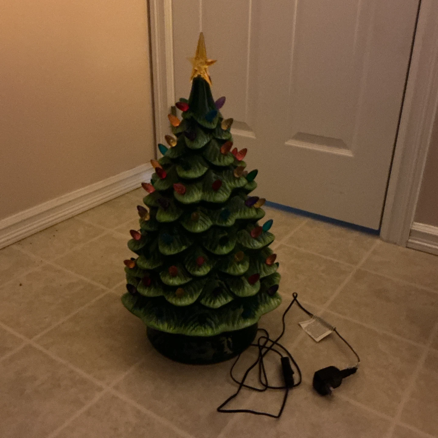 25” Costco Ceramic Christmas Tree